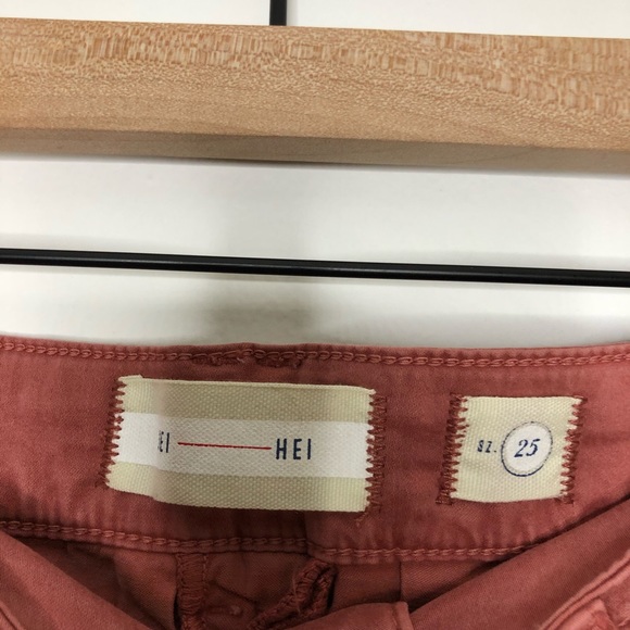 Anthro Hei Hei Abroad Sateen Skinny Trousers - Picture 5 of 8